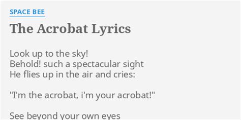 acrobat lyrics